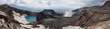in crater of the volcano