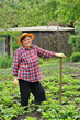 Senior woman gardening