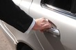 Chauffeur opening door