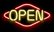 Open Neon Sign