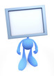 TV-Man. Cartoon man with the TV-Head. 3D rendered image TV-Man. Cartoon man with the TV-Head. 3D rendered image