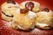 Freshly Baked Scones with Sprinkled Icing