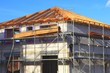 Neubau Einfamilienhaus Baugerüst Rohbau Neubau Einfamilienhaus Baugerüst Rohbau
