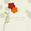 vector cute floral background...