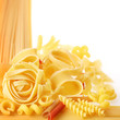 Back projected (lighted) macaroni (pasta) Back projected (lighted) macaroni (pasta)