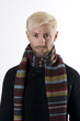Photo: Mann mit Schal und Winterpullover Mann mit Schal und Winterpullover