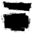 grunge black ink banner