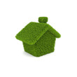 green house ecology on white background