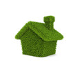 green house ecology on white background