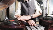 an retired man djs with gramophones.. go grandpa!! an retired man djs with gramophones.. go grandpa!!