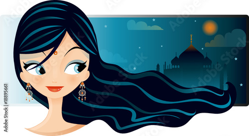 Vecteur : Bollywood Girl Bollywood Girl