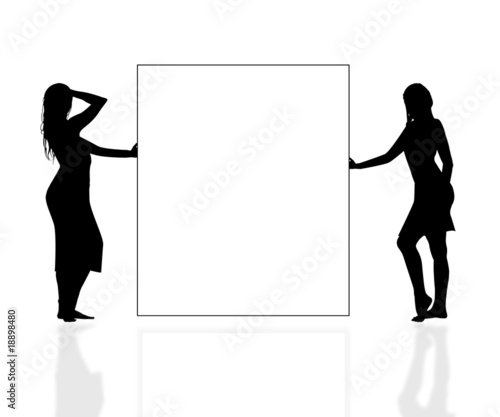 Silhouettes of women