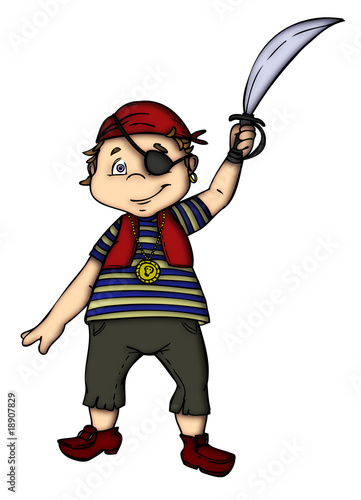 Illustration: Pirat, Karneval, Fasching, Kostüm, Verkleidung Pirat, Karneval, Fasching, Kostüm, Verkleidung