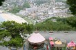 Bird view of San Sebanstian city and sea