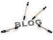 pencils depicting text blog