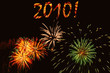 Fireworks filled 2010 above New Year's fireworks