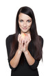 Produce - fruit woman with peach
