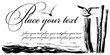Vector card: the Seagull sitting on columns at river coast Vector card: the Seagull sitting on columns at river coast