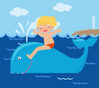 boy and whale