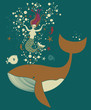 Mermaid and her whale