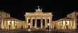 Brandenburger Tor, Berlin, Panorama, Nachtaufnahme