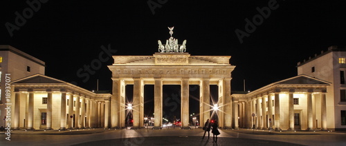 Photo: Brandenburger Tor, Berlin, Panorama, Nachtaufnahme Brandenburger Tor, Berlin, Panorama, Nachtaufnahme