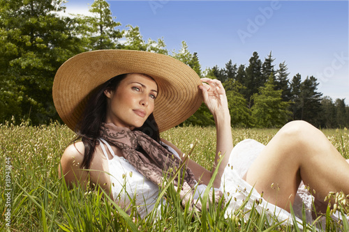 Photo: Beautiful girl in the countryside Beautiful girl in the countryside