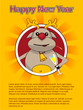 Holidays poster for New Year. Design template card. Holidays poster for New Year. Design template card.