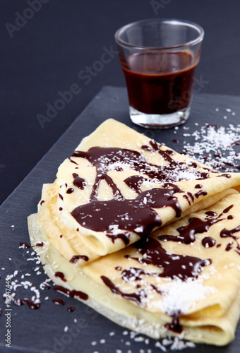 Photo : Crêpes au chocolat Crêpes au chocolat
