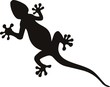 vector gecko tattoo isolated on withe background vector gecko tattoo isolated on withe background