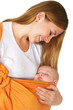 baby sleep in mother arms baby sleep in mother arms