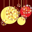 New Year`s baubles