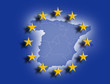 Spanien mit Europafahne