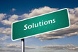 solutions street sign