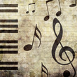 Illustration: Klavier-Musik-Hintergrund Klavier-Musik-Hintergrund