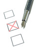 close up of questionnaire test
