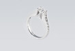 Platinum ring with diamonds