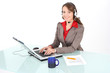 Callcenter-Agent Arbeit