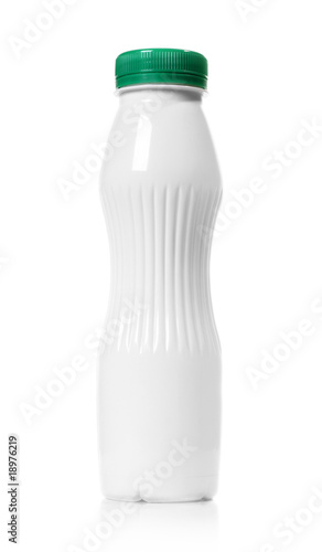 Photo: Blank plastic bottle isolated on white Blank plastic bottle isolated on white