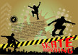 grunge skateboarding vector grunge skateboarding vector