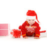 Photo: santa helper baby with christmas gifts santa helper baby with christmas gifts