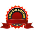 Money back guarantee ribbon