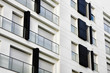 Monochrome composed  by residential  modern apartments