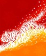 New Year of Tiger greeting card
