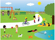 Children playing in the park