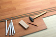 wood flooring and tools