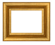 Gold plated wooden frame