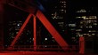 Traffic timelapse passing a bridge in the city