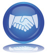 Handshake Button (Partnership - Contract - Hands - Vector) Handshake Button (Partnership - Contract - Hands - Vector)