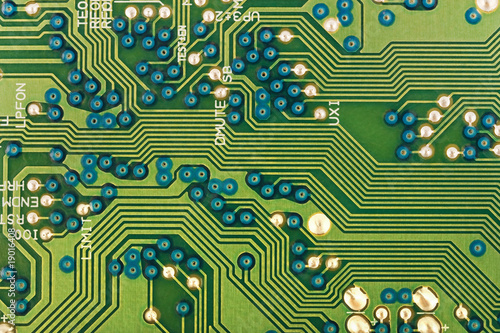 Photo: Green electronic circuits Green electronic circuits